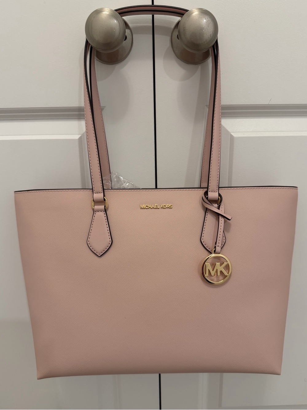NWT Michael Kors Light Blush Leather Tote